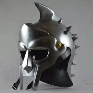 Medieval Maximus Gladiator Helmet Wearable Solid Metal Roman Helmet